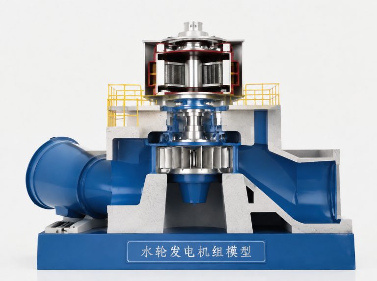 雅安水轮发电机组剖视模型